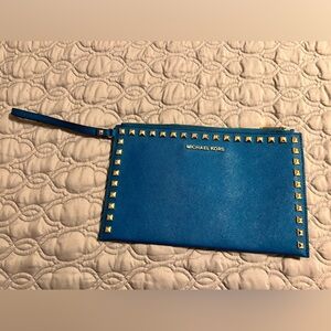 Michael Kors Selma Leather Clutch/Wristlet